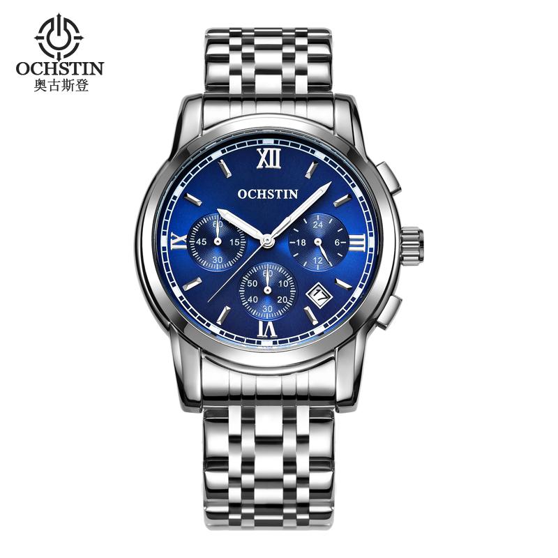 Watch Men Blue Relogio Masculino OCHSTIN Outdoor Chronograph Stainless Steel Quartz Wristwatch Military Sport Watches Wristwatches, Slivery;brown
Watch Men Blue Relogio Masculino OCHSTIN Outdoor Chronograph Stainless Steel Quartz Wristwatch Military Sport Watches Wristwatches, Slivery;brown