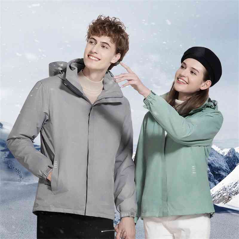 Couple's assault suit three in one or two-piece set, warm, waterproof and breathable outdoor, Red
Couple's assault suit three in one or two-piece set, warm, waterproof and breathable outdoor, Red