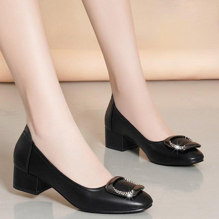 Dress Shoes 2021 Spring And Autumn Women's High Heels Fashion Mid-heel Loafers, Black
Dress Shoes 2021 Spring And Autumn Women's High Heels Fashion Mid-heel Loafers, Black
