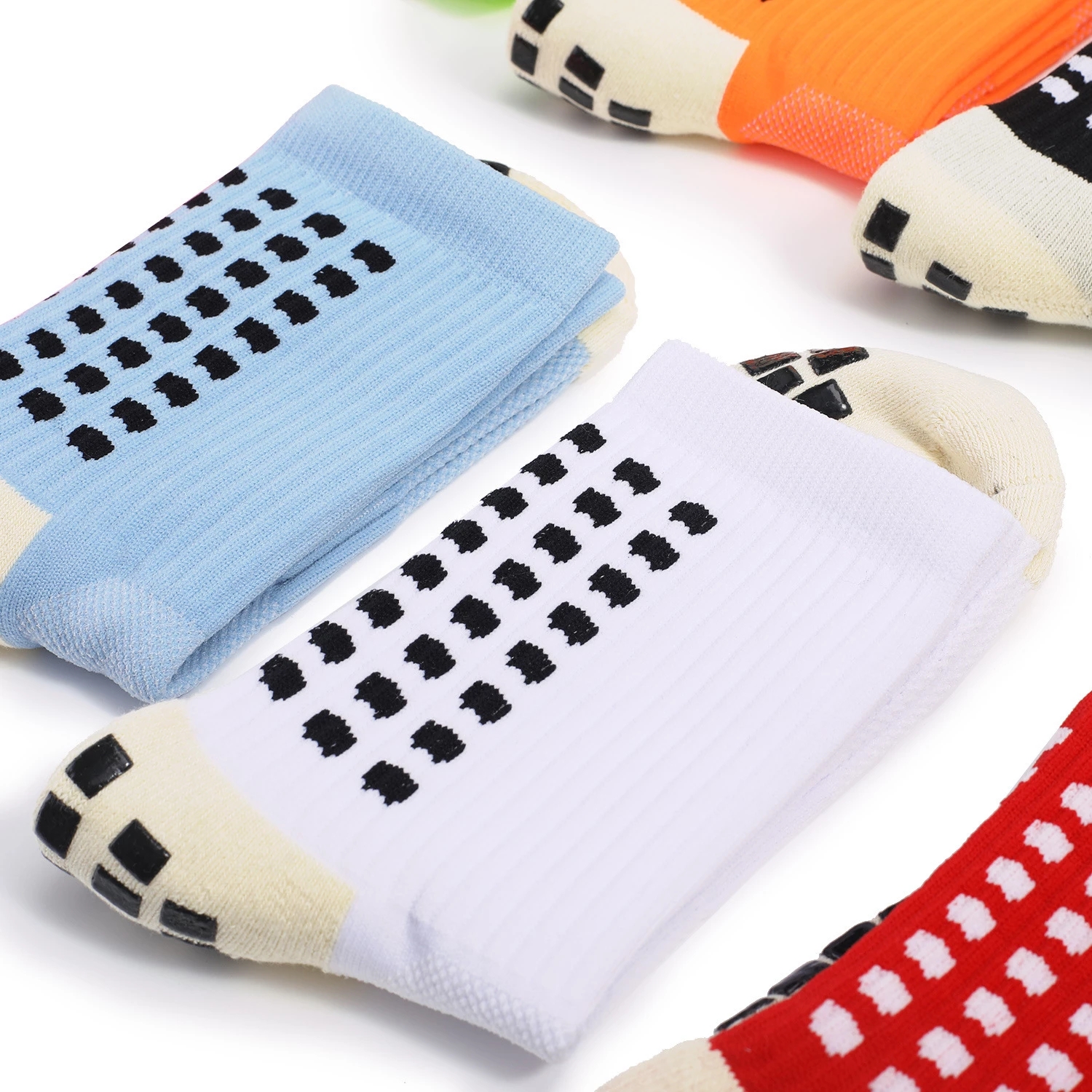 USA stock Men's Anti Slip Football Basketball Socks Athletic Long Socks Absorbent Sports Grip Socks For Basketball Soccer Volleyball Running