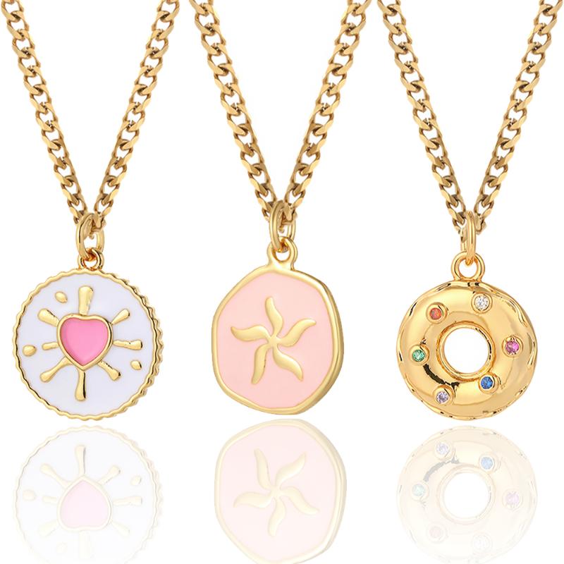 Pendant Necklaces Cute Heart Donut Star Neckalce Collars For Women Stainless Steel Cuba Long Chains Link Necklace Choker Female Punk, Silver
Pendant Necklaces Cute Heart Donut Star Neckalce Collars For Women Stainless Steel Cuba Long Chains Link Necklace Choker Female Punk, Silver