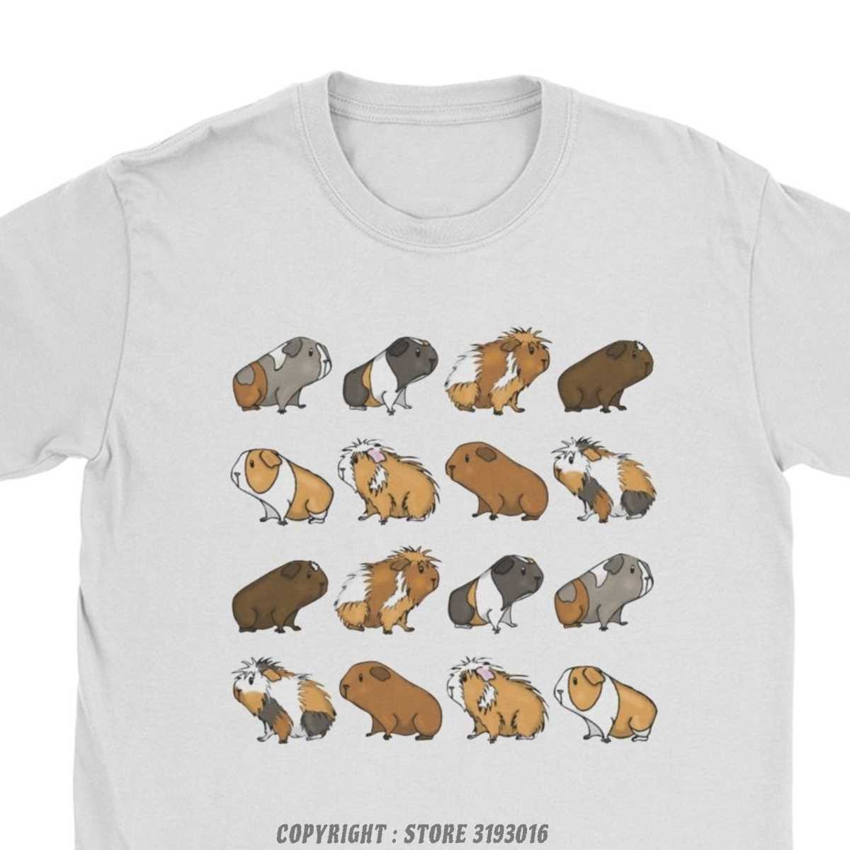 Men T-Shirt Guinea Pig Procession T Shirt Camisa Animal Lover Animals Kawaii Pet Tshirt Harajuku Tops Plus Size 210629