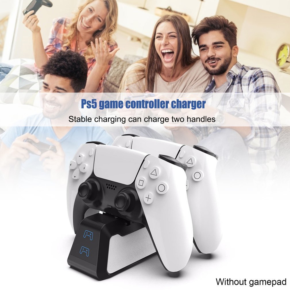 Dual Fast Charger For Wireless Controller Usb Type-C Charge Cradle Dock Station Joystick Gamepad Charger