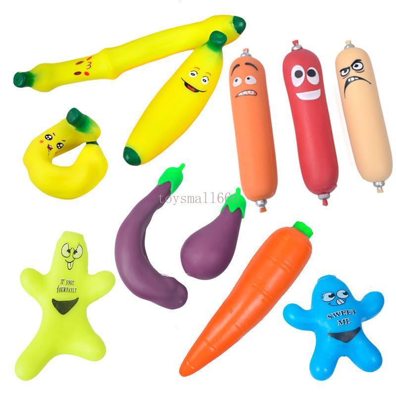 banana Ham sausage memory sand vent toy combination simulation fruit and vegetable vents decompression lalale toys 
banana Ham sausage memory sand vent toy combination simulation fruit and vegetable vents decompression lalale toys
