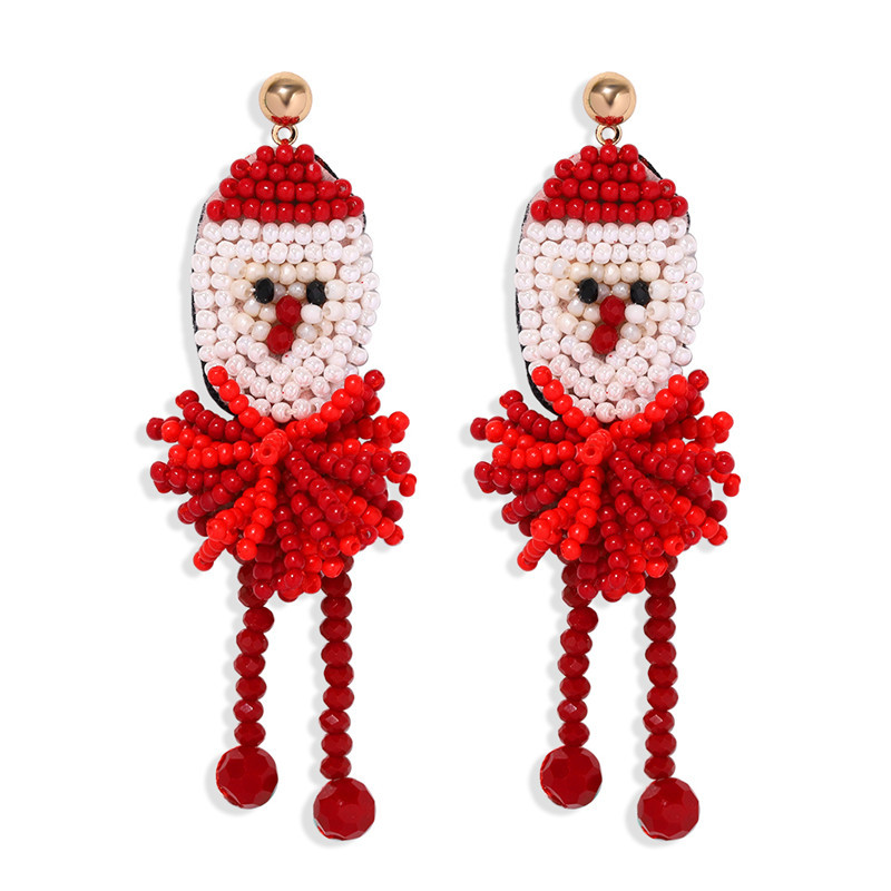 Christmas Designer Stud Earrings Personalized Wild HandMade Seed Beads Elk Snowman Earrins Fun Diamond-Studded Santa Claus Ghost Skull Lobster Ear Jewelry Gifts -1
Christmas Designer Stud Earrings Personalized Wild HandMade Seed Beads Elk Snowman Earrins Fun Diamond-Studded Santa Claus Ghost Skull Lobster Ear Jewelry Gifts -1