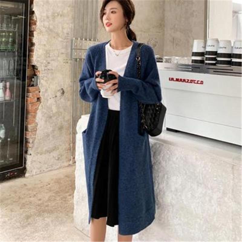 Women's Knits & Tees Loose Female Outwears Open Stitch Korean-style Simple All-match Preppy Retro Cardigans Women Autumn Long-style Solid Kn, White
Women's Knits & Tees Loose Female Outwears Open Stitch Korean-style Simple All-match Preppy Retro Cardigans Women Autumn Long-style Solid Kn, White