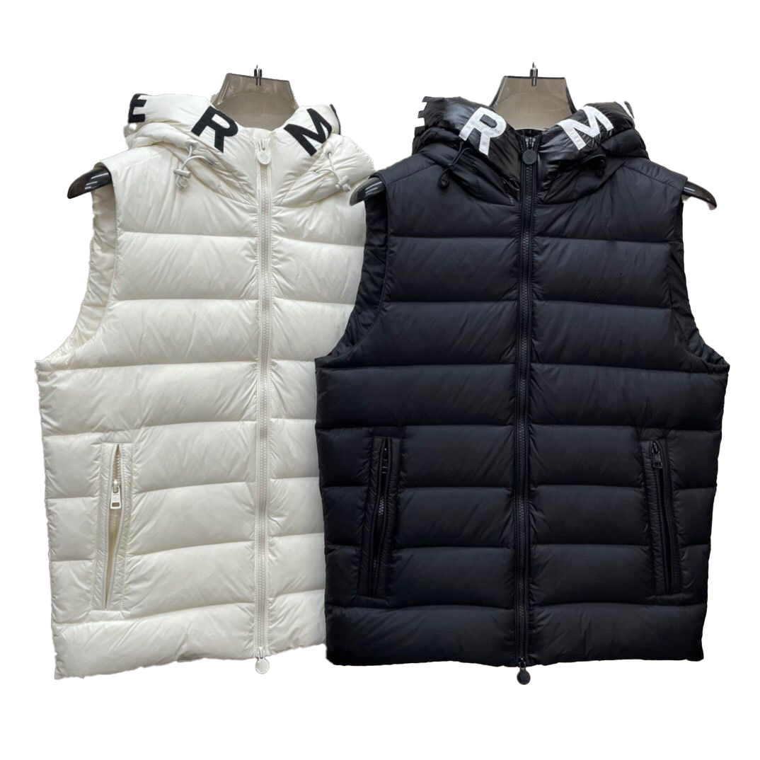 Monclair Mens Vests Print And Embrodered Letter Womens Down Warm Outerwear 3color, Black;white
Monclair Mens Vests Print And Embrodered Letter Womens Down Warm Outerwear 3color, Black;white
