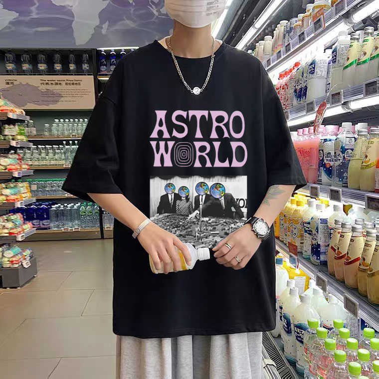 TRAVIS SCOTT Astroworld YOU WERE HERE Tshirt Men Women Comfortable T-shirt Hip Hop Street Tee Black T Shirts New Loose Tops, White;black
TRAVIS SCOTT Astroworld YOU WERE HERE Tshirt Men Women Comfortable T-shirt Hip Hop Street Tee Black T Shirts New Loose Tops, White;black