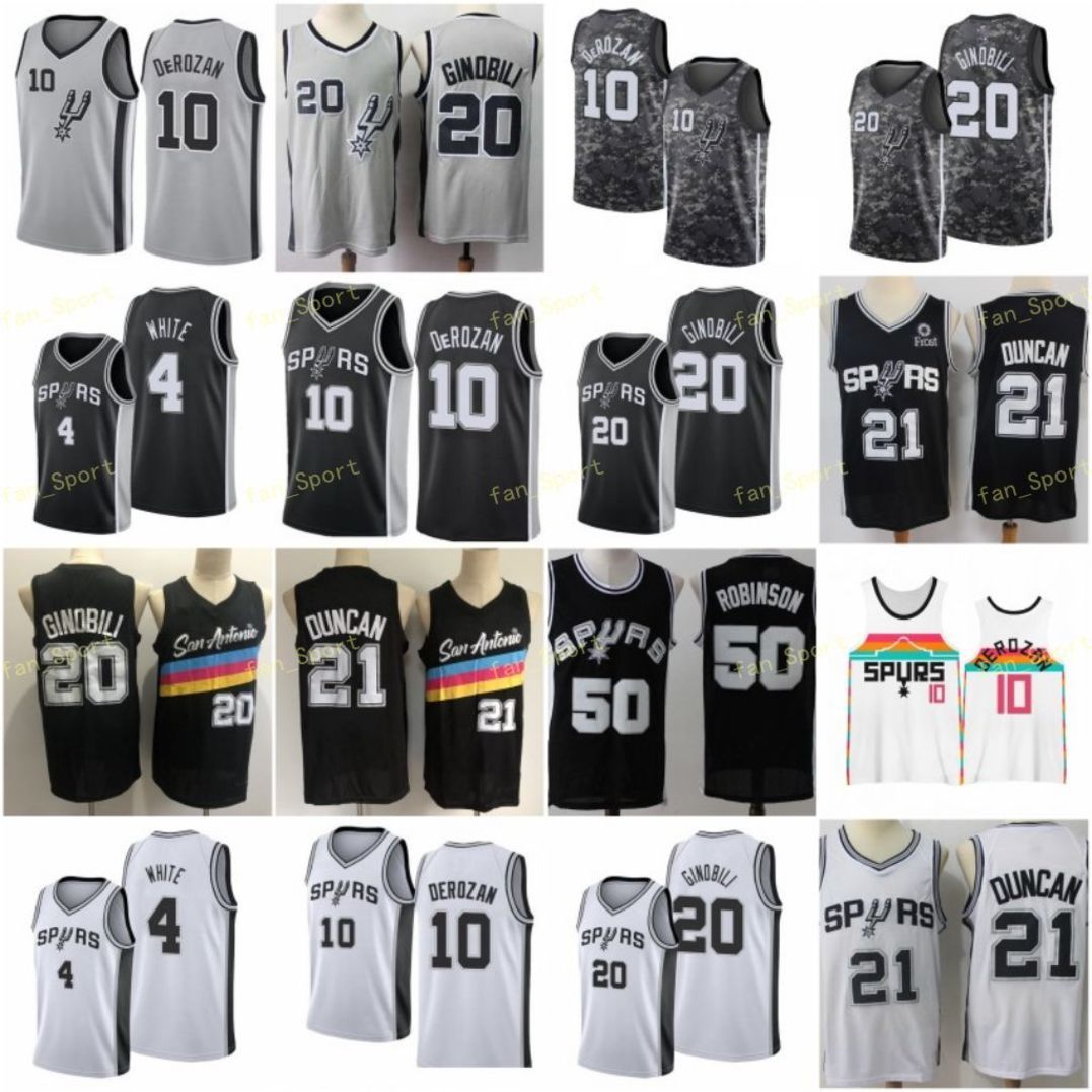 City Earned Edition Tim 21 Duncan Basketball Jerseys Demar 10 DeRozan Manu 20 Ginobili Derrick 4 White Black Men Stitched Size S-3XL, As
City Earned Edition Tim 21 Duncan Basketball Jerseys Demar 10 DeRozan Manu 20 Ginobili Derrick 4 White Black Men Stitched Size S-3XL, As
