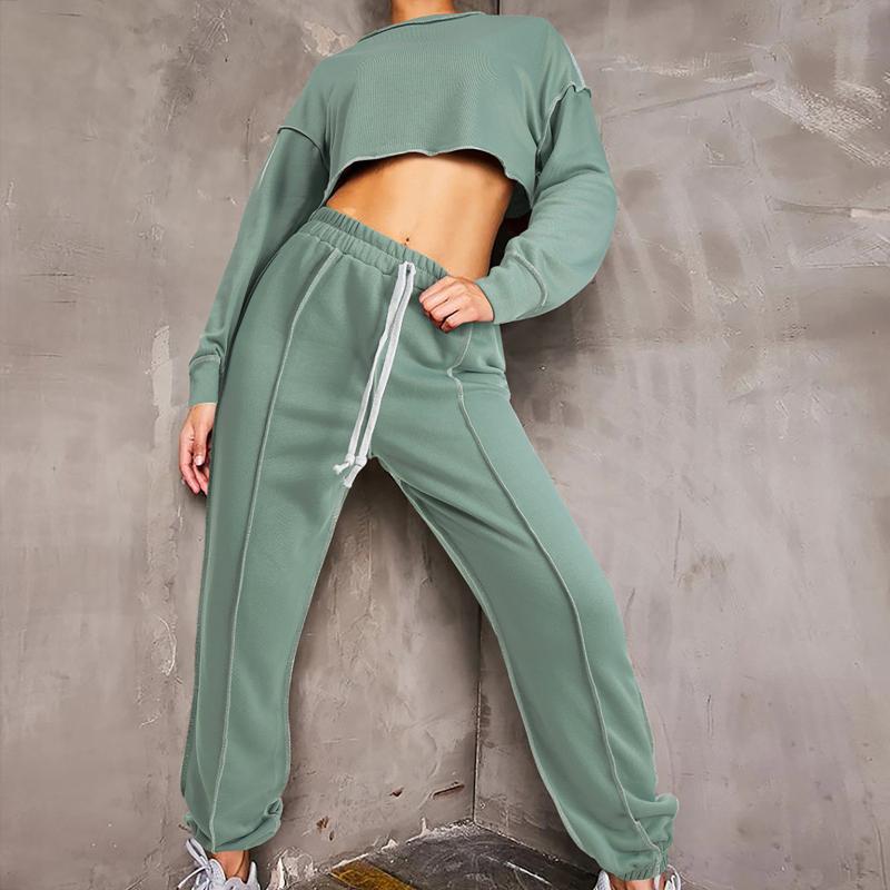 Women's Two Piece Pants 2 Tracksuits Set Women Sexy Short Sweatshirt Suit Loose Fashion Casual Long-sleeve Trousers Lace-up Sports Femme, White
Women's Two Piece Pants 2 Tracksuits Set Women Sexy Short Sweatshirt Suit Loose Fashion Casual Long-sleeve Trousers Lace-up Sports Femme, White
