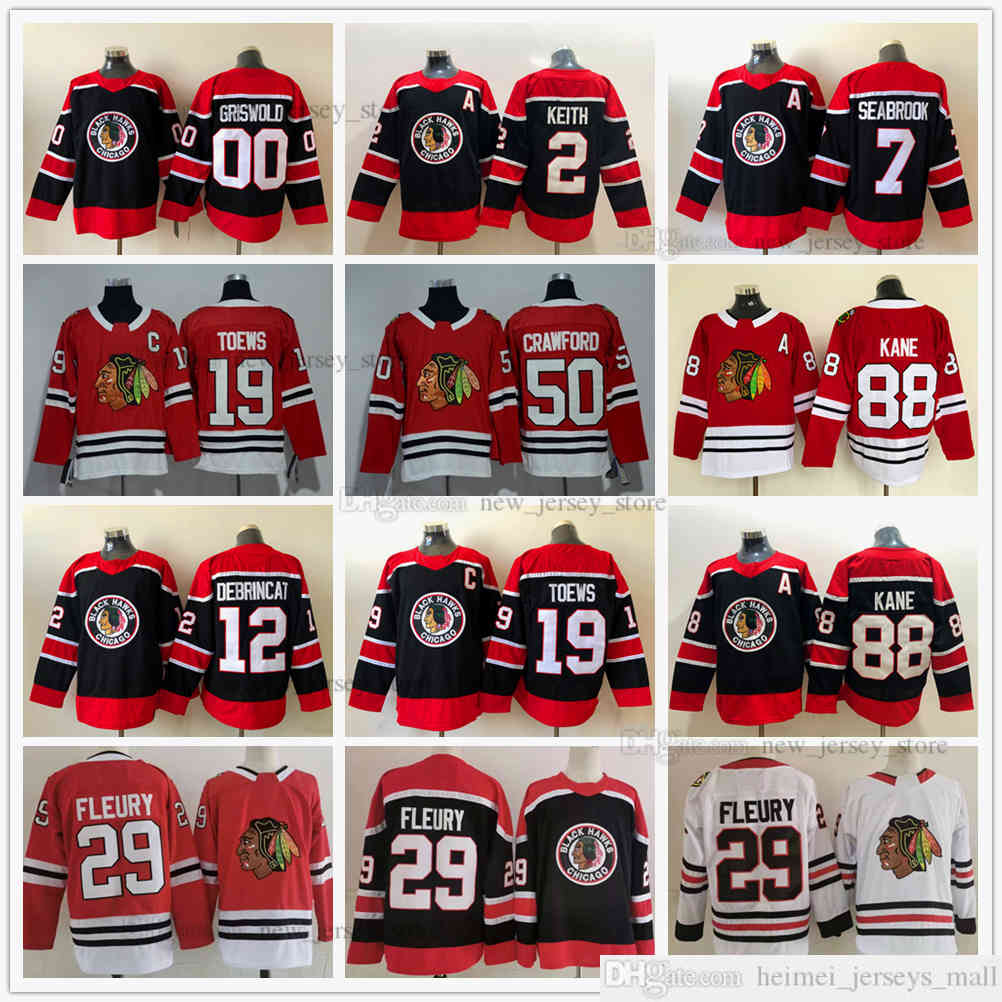2021 Reverse Retro Hockey 29 Marc-Andre Fleury Jerseys 19 Jonathan Toews 88 Patrick Kane 00 Clark Griswold Alex DeBrincat Sharp Keith Crawfo, Black;red
2021 Reverse Retro Hockey 29 Marc-Andre Fleury Jerseys 19 Jonathan Toews 88 Patrick Kane 00 Clark Griswold Alex DeBrincat Sharp Keith Crawfo, Black;red