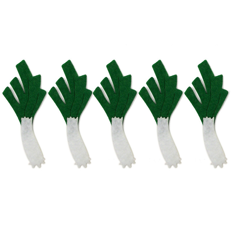Vegetables Accessories DIY Felt Pad Craft Felt 5 Pcs Mixed Design Arts Crafts Sewing Non-woven Appliques Felt Craft