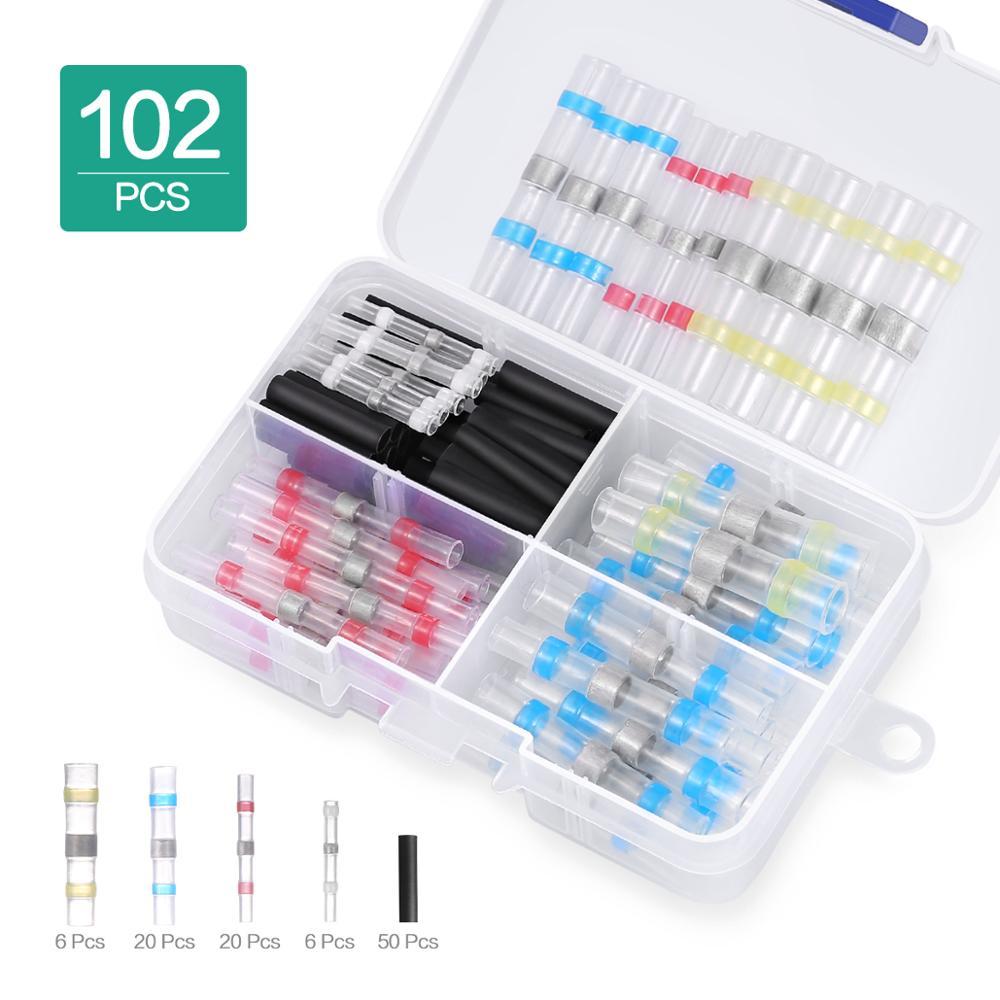ORIGIN Seal 102pcs Connector Warm Dissipators Terminal Wire Encryption Electric Wire Isolated Solda Water Kit Connector