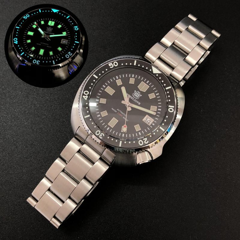 Wristwatches STEELDIVE Mens Automatic Mechanical Watches,men Dive Wrist Watch Sport Wristwatch 200m Waterproof Luminous Clock Sapphire Mirro, Dive watches 12