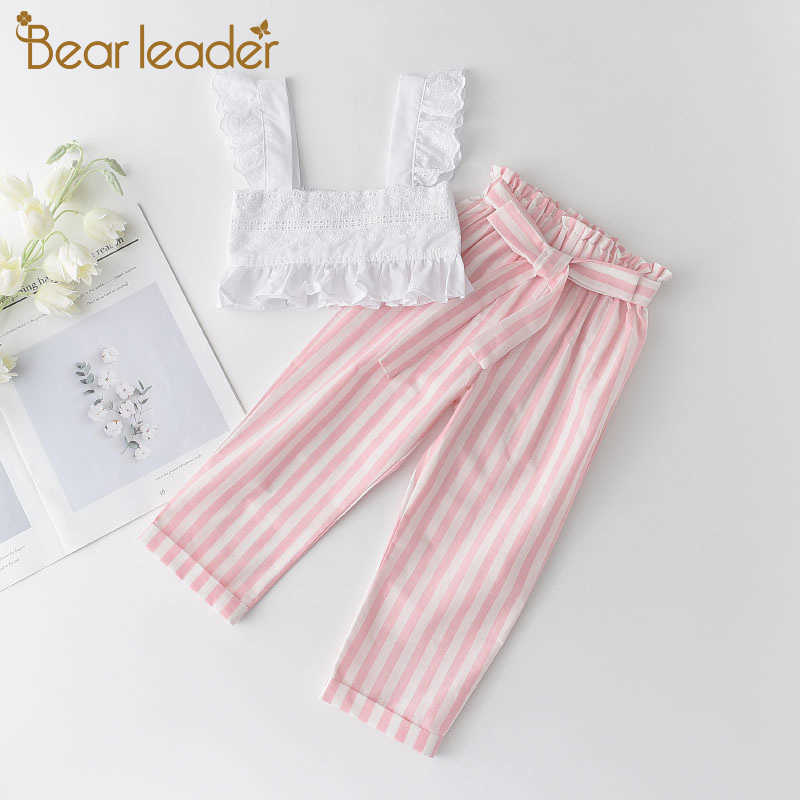 Bear Leader Summer Toddler Baby Casual Clothes Lace Strap Tops and Striped Long Pants 2Pcs Outfits Girl Fashion Clothes 1-5Y 210708, Ah1333 pink
Bear Leader Summer Toddler Baby Casual Clothes Lace Strap Tops and Striped Long Pants 2Pcs Outfits Girl Fashion Clothes 1-5Y 210708, Ah1333 pink