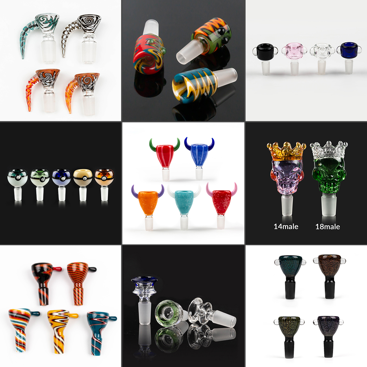 Glass Bowls Glass 10 Style Green Blue 18mm 14mm bowl Male Bowl Piece For Glass Water Bongs pipe
Glass Bowls Glass 10 Style Green Blue 18mm 14mm bowl Male Bowl Piece For Glass Water Bongs pipe