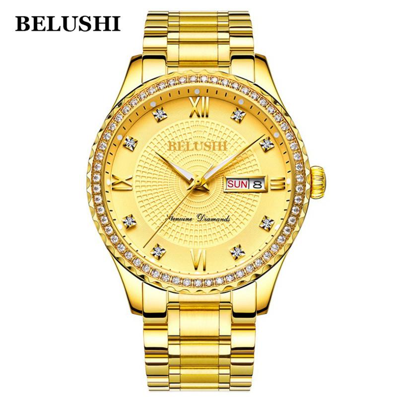 Wristwatches 2021 Men Gold Watch Male Stainless Steel Quartz Golden Men's For Man Top Quartz-Watches Gift Clock, Slivery;brown
Wristwatches 2021 Men Gold Watch Male Stainless Steel Quartz Golden Men's For Man Top Quartz-Watches Gift Clock, Slivery;brown