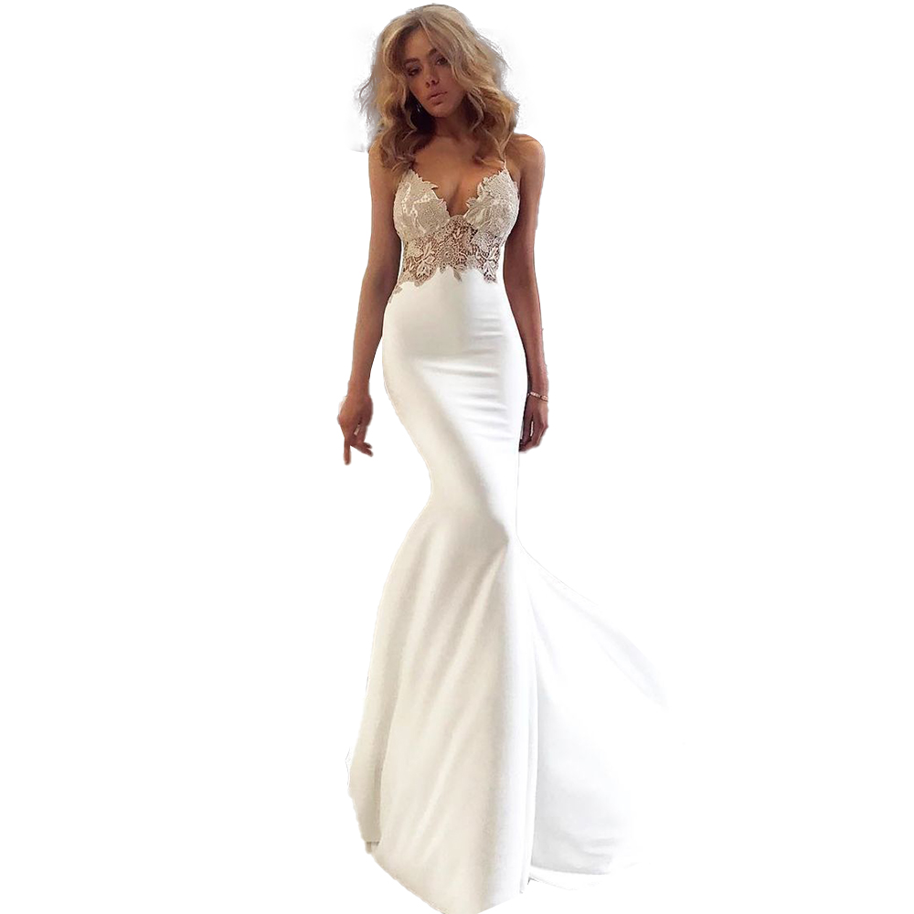 Classic Mermaid Evening Dresses Dubai Sleeveless Party Gowns Lace Sequins Women Prom Dress Middle East Sweep Train Robe De Soriee New design dress 202