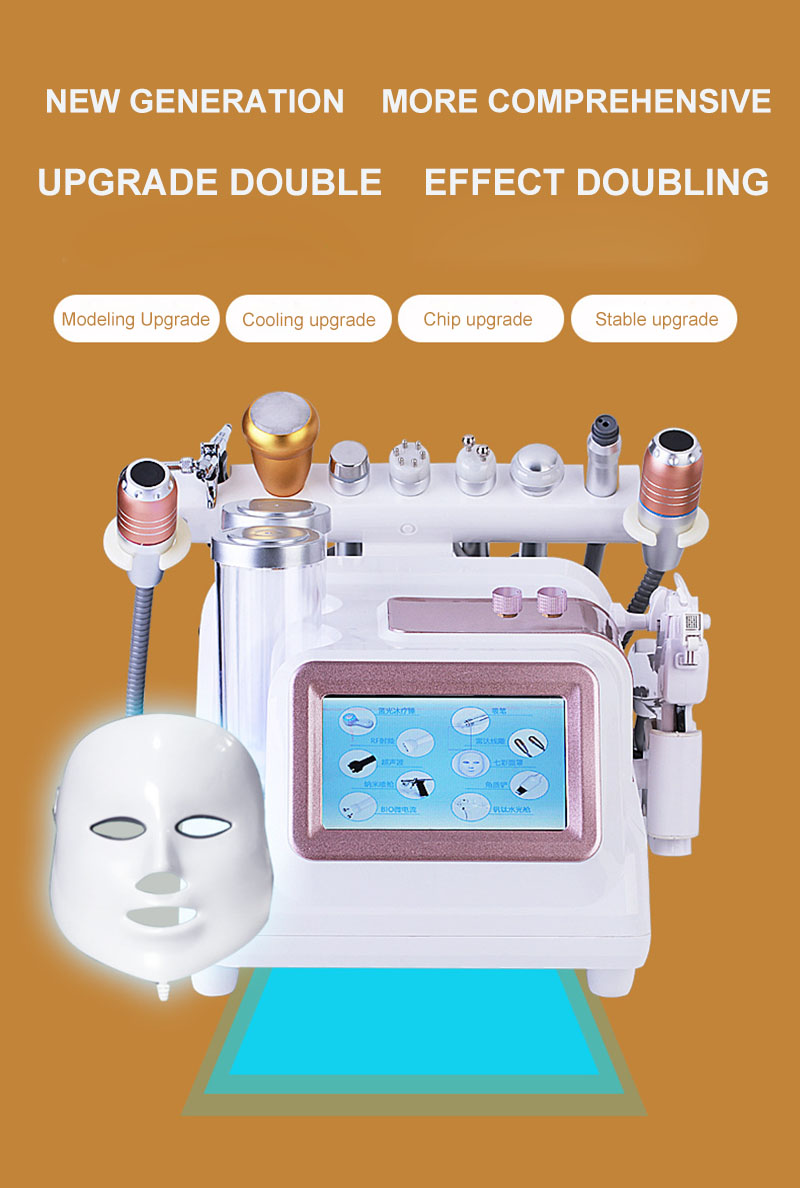 12 In 1 Diamond dermabrasion facial with h2 water deep cleansing vacuum blackhead machine facial beauty machine