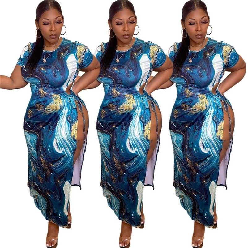 Plus Size Dress 5XL Sexy Round Collar Short Sleeves Open Fork Drawstring Hollow Vintage Dresses Women Wholesale Drop 211029, Blue
Plus Size Dress 5XL Sexy Round Collar Short Sleeves Open Fork Drawstring Hollow Vintage Dresses Women Wholesale Drop 211029, Blue