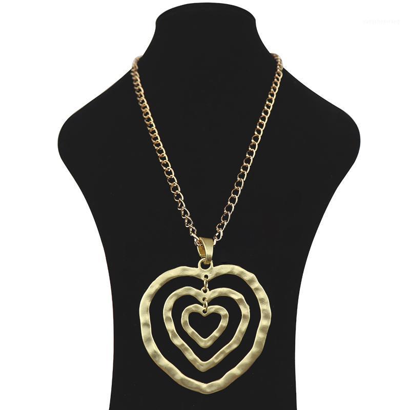 Chains MaGold Fashion Large Abstract Metal Hollow Love Hearts Jewellery Pendant Necklaces On Long Link Chain Lagenlook 34"
Chains MaGold Fashion Large Abstract Metal Hollow Love Hearts Jewellery Pendant Necklaces On Long Link Chain Lagenlook 34"