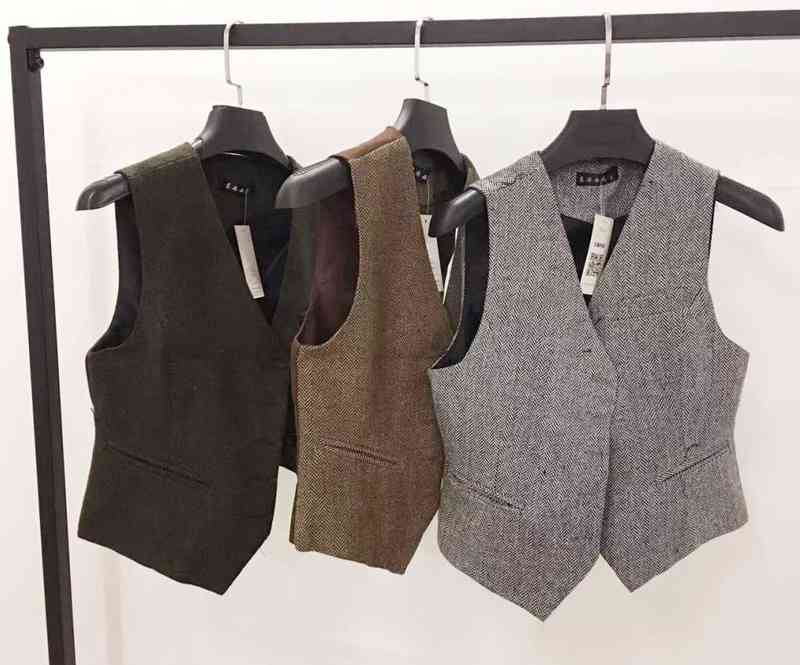 spring suit vest ladies waistcoat short jacket Casual ol Coat women 3xl 211220