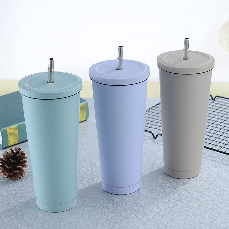 304 stainless steel straw double-layer vacuum coke bingba thermos 750ml macarone color cup, Black
304 stainless steel straw double-layer vacuum coke bingba thermos 750ml macarone color cup, Black