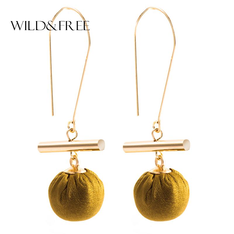 Dangle & Chandelier Wild&Free 3 Colors Round Ball Earrings Jewelry For Women High Quality Gold Color Copper Hook Pom Drop Gift, Silver
Dangle & Chandelier Wild&Free 3 Colors Round Ball Earrings Jewelry For Women High Quality Gold Color Copper Hook Pom Drop Gift, Silver
