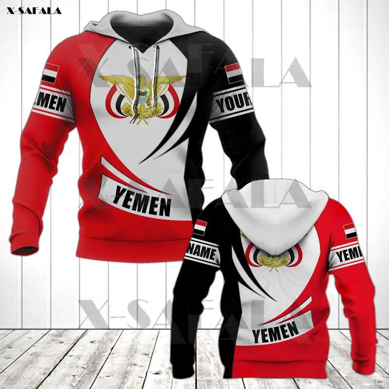 Men's Hoodies & Sweatshirts YEMEN COAT OF ARMS FLAG FORM 3D Printed Zipper Hoodie Man Military Pullover Sweatshirt Hooded Jacket Jersey Trac, Black
Men's Hoodies & Sweatshirts YEMEN COAT OF ARMS FLAG FORM 3D Printed Zipper Hoodie Man Military Pullover Sweatshirt Hooded Jacket Jersey Trac, Black