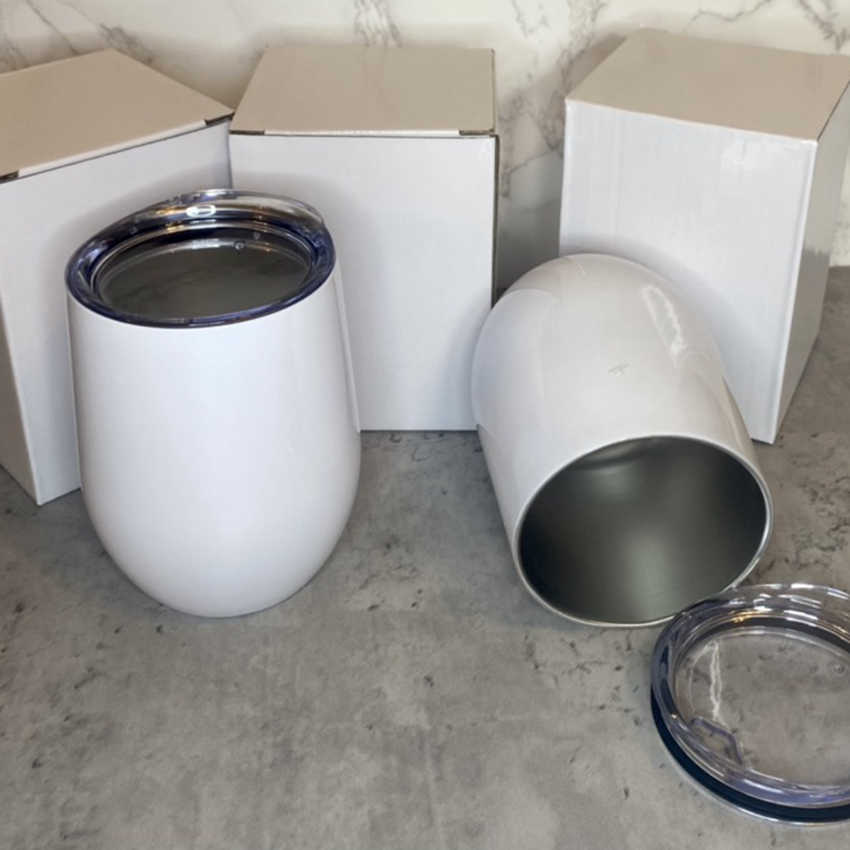 Fashion Stainless Steel White Eggshell Mug 12oz Blank Sublimation Wine Glass Double Wall Heat Preservation Cold Water Cup
Fashion Stainless Steel White Eggshell Mug 12oz Blank Sublimation Wine Glass Double Wall Heat Preservation Cold Water Cup