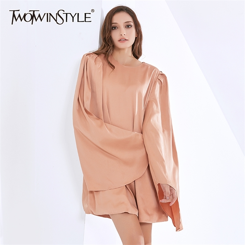 Loose Solid Dress For Women O Neck Batwing Sleeve Casual Minimalist Dresses Female Fashion Clothing Summer 210520, Orange
Loose Solid Dress For Women O Neck Batwing Sleeve Casual Minimalist Dresses Female Fashion Clothing Summer 210520, Orange