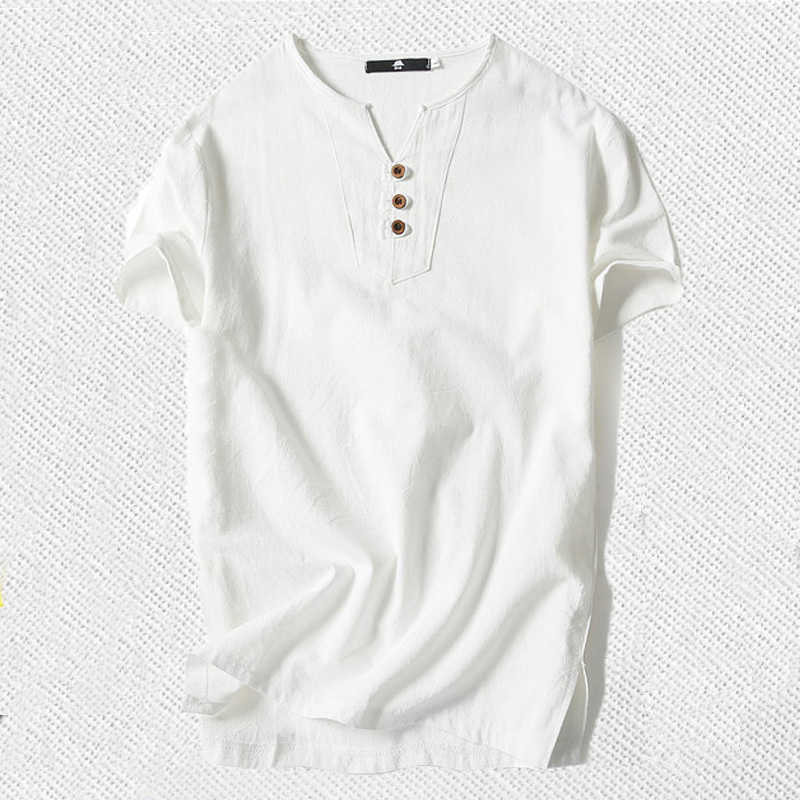 Men's T Shirts Plus Size 5XL 6XL 8XL 9XL large Oversized T Shirt Linen Short Sleeve Tee Shirt Male Summer Men T-shirt Big Size 210623