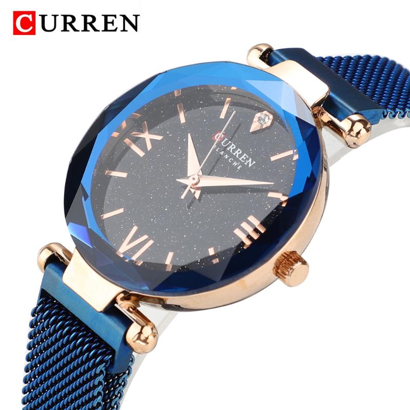 Wristwatches Romantic Starry Sky Diamond Women Watches Top Curren Magnet Womens Quartz Watch Fashion Ladies Felame Clock, Slivery;brown
Wristwatches Romantic Starry Sky Diamond Women Watches Top Curren Magnet Womens Quartz Watch Fashion Ladies Felame Clock, Slivery;brown