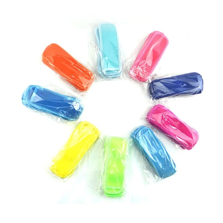 18*6cm Holders Ice Sleeves Freezer Holder Neoprene Waterproof sicle Sleeve For Kid Summer Kitchen Tools VT0410 Free shipping