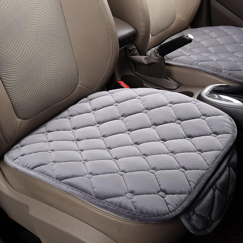Car Seat Covers Cover Front Rear Flocking Cloth Cushion Non Slide Winter Auto Protector Mat Pad Keep Warm Universal Fit Truck Suv