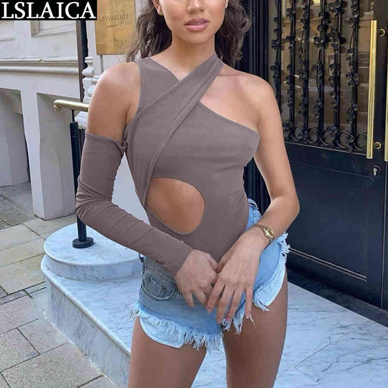 Solid Color Jumpsuits Off Shoulder Criss-cross Bandage Slim Jumpsuit Women Sexy Pary Club Knitted Summer Rompers for 210515