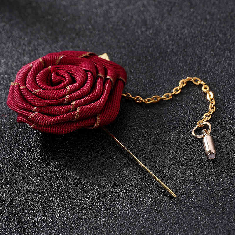 Brooch Suit Host Male and Female Collar Pin Versatile Rose Best Man Wedding Bridegroom Men's