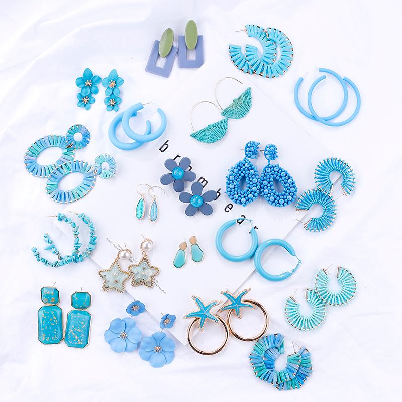Dangle & Chandelier AMORCOME Cute Blue Fashion Earrings For Women 2021 Statement Vintage Acrylic Drop Jewelry
Dangle & Chandelier AMORCOME Cute Blue Fashion Earrings For Women 2021 Statement Vintage Acrylic Drop Jewelry