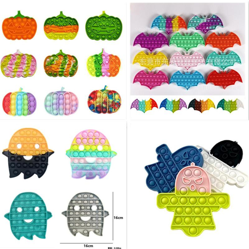 Halloween Fidget Sensory Bubbles Push Simple Dimple Bubble Finger Toys Decompression Ghost Bat Stress Relief Interactive Party DHL Free
Halloween Fidget Sensory Bubbles Push Simple Dimple Bubble Finger Toys Decompression Ghost Bat Stress Relief Interactive Party DHL Free