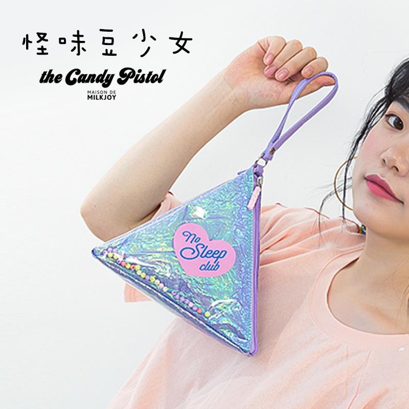 Waist Bags Harajuku Style Girl Heart Bitch Bag Sleepless Pearl Bead Triangle Laser Colorful
Waist Bags Harajuku Style Girl Heart Bitch Bag Sleepless Pearl Bead Triangle Laser Colorful