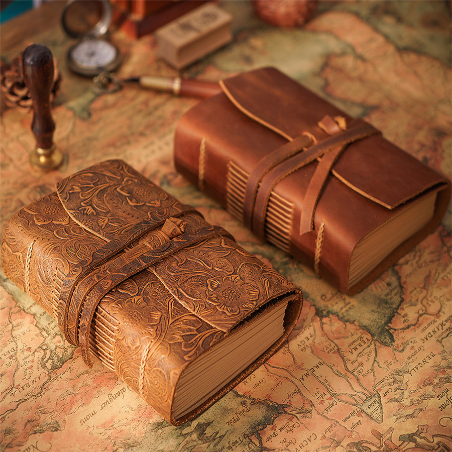 Leather Journal Book Vintage Handmade Bound Notepad 400P Blank Pages Brown Drawing Sketchbook Travel Diary 1XBJK2104, Purple;pink
Leather Journal Book Vintage Handmade Bound Notepad 400P Blank Pages Brown Drawing Sketchbook Travel Diary 1XBJK2104, Purple;pink
