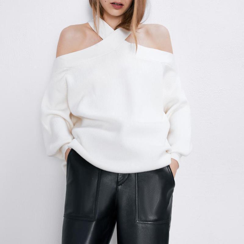 Women's Sweaters Off Shlouder Womens Long Sleeve Female Halter Knit Tops Zoravicky Winter Chic Sexy Loose Black White, White;black
Women's Sweaters Off Shlouder Womens Long Sleeve Female Halter Knit Tops Zoravicky Winter Chic Sexy Loose Black White, White;black