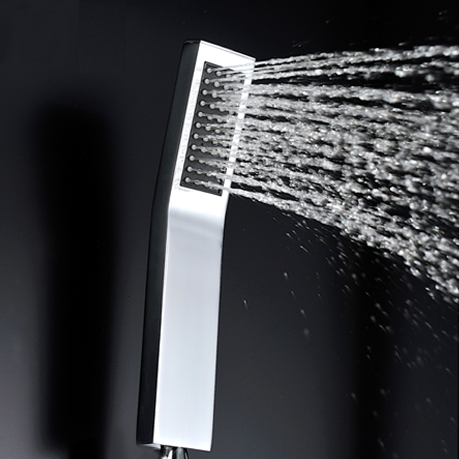 Bathroom Music Shower Set 380 x 580 mm LED ShowerHead Rainfall Waterfall Mist Spray Faucet Thermostatic High Flow Diverter Valve