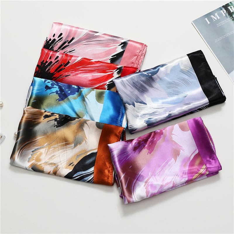 Silk Scarf Women Fashion Lady Head Wrap Print Large Hijab Bandana Hairhand Female Painting Neckerchief Foulard Shawl 2021 Scarves, Blue;gray
Silk Scarf Women Fashion Lady Head Wrap Print Large Hijab Bandana Hairhand Female Painting Neckerchief Foulard Shawl 2021 Scarves, Blue;gray