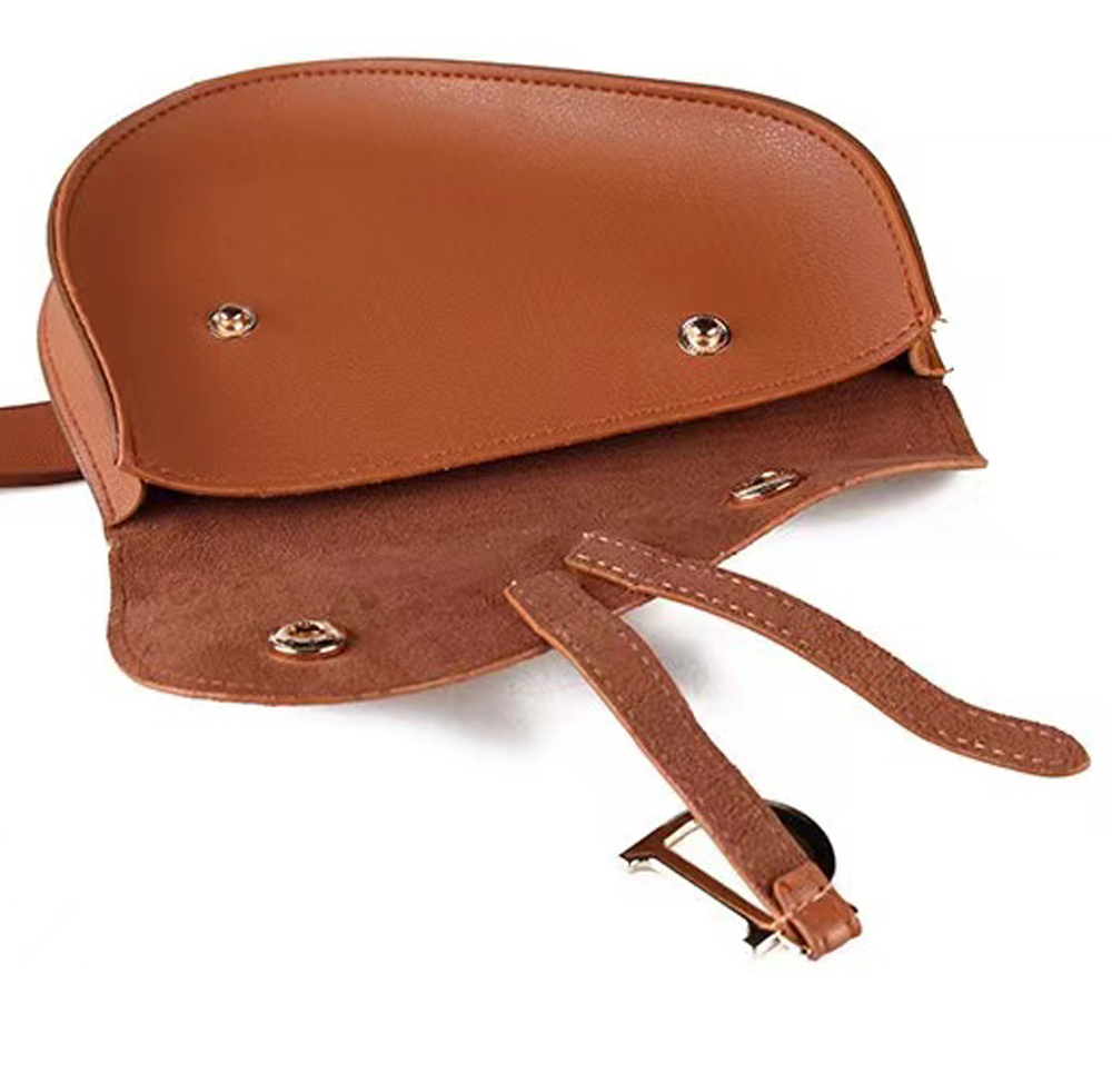 Snake pattern fashion belt bag Saddle belt detachable Outdoor riding PU leather street hiphop style mini Traveling sperson co