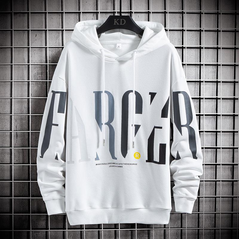 Men's Hoodies & Sweatshirts High Street Hoodie 2021 Autumn Hip Hop Fashion Print Pullover Men Harajuku Casual O-Neck Sweatshirt