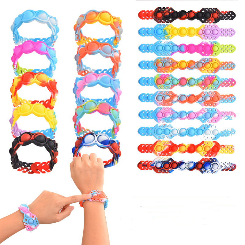 Decompression Fidget Toys Multifunctional Silica Gel Bracelet Push Bubble Children Mask Extender Stress Reliever Sensory Silicone Toy With Dimple
Decompression Fidget Toys Multifunctional Silica Gel Bracelet Push Bubble Children Mask Extender Stress Reliever Sensory Silicone Toy With Dimple