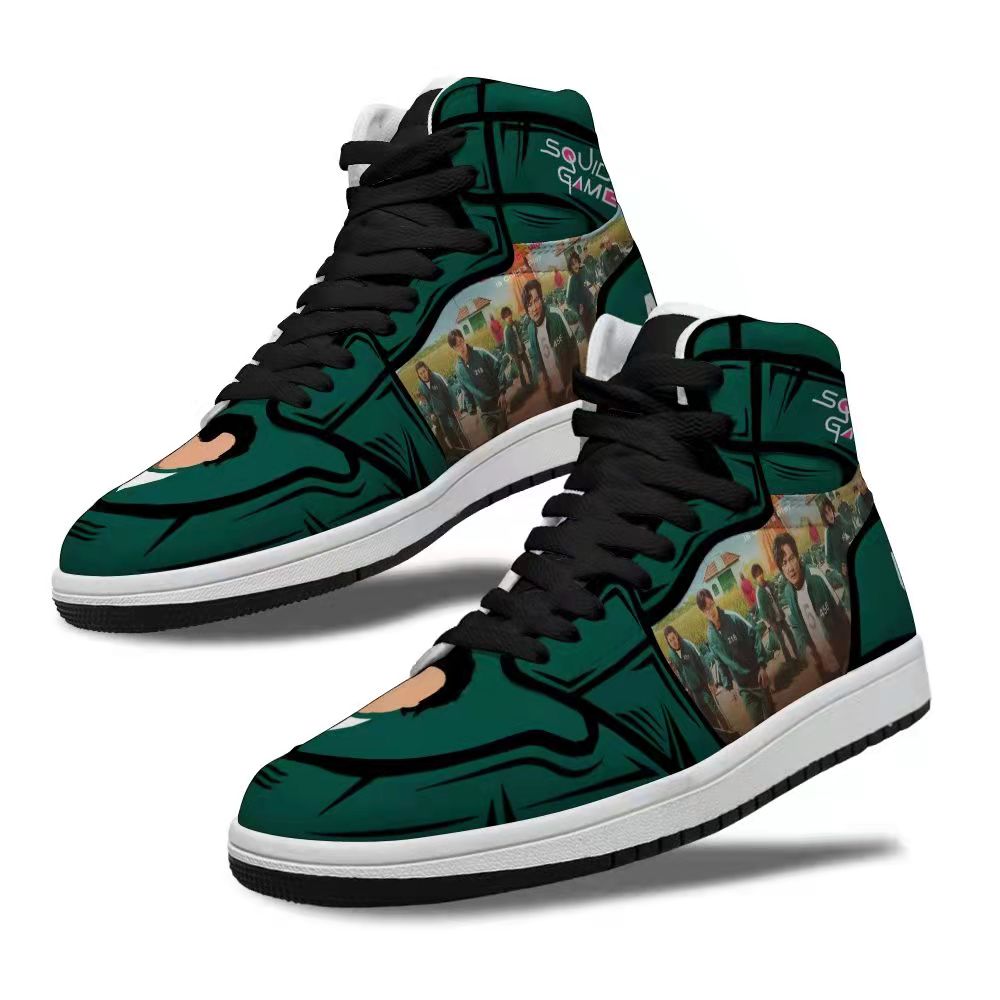 Squid game Fashian Diy Basketball Shoes For Men Women Youth Lovers Outdoor Street Sports Sneakers 3D Anime Customized Shoe
Squid game Fashian Diy Basketball Shoes For Men Women Youth Lovers Outdoor Street Sports Sneakers 3D Anime Customized Shoe