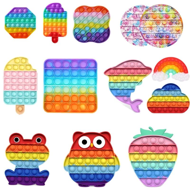 US stock 24H ship It Fidget Toys Sensory Push Bubble Board Game Toy Anxiety Stress Reliever Kids Adults Autism Special Needs Sale