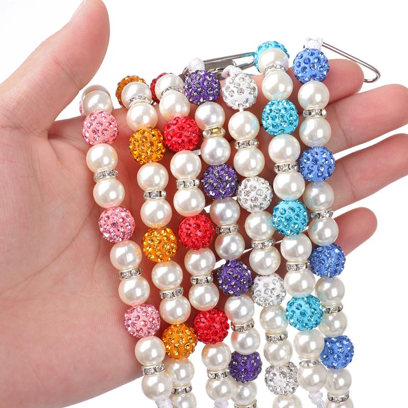 Pacifiers# 2021 Nipple Holder Wooden Beaded Baby Pacifier Clip Chain Crystal Leash Strap Metal Clips Soother
Pacifiers# 2021 Nipple Holder Wooden Beaded Baby Pacifier Clip Chain Crystal Leash Strap Metal Clips Soother
